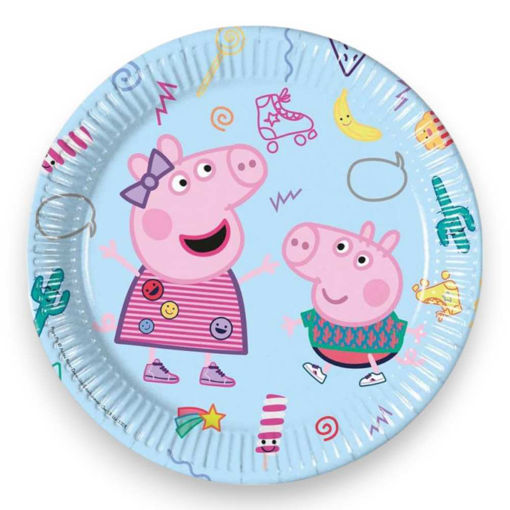 Picture of PEPPA PIG PAPER PLATE 23CM - 8 PACK